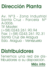 Líder en Distribución de Alimentos balanceados para animales a nivel Nacional e Internacional. Planta Agrobueyca. Santa Cruz. Aragua. Venezuela